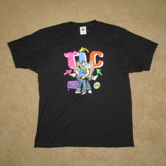 cross colours Other - Cross Colours TLC 1992 Black T Shirt Sz XL VTG